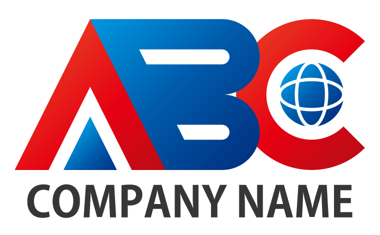 アルファベット・イニシャル・ABC・インターナショナル・国境を越える・融合・合致をイメージしたロゴデザイン