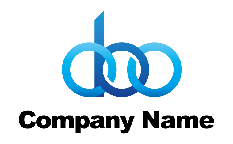 アルファベット・イニシャル・c・b・o・リング・繋がり・知恵の輪・スマートをイメージしたロゴデザイン