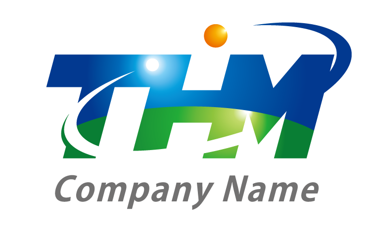 アルファベット・イニシャル・T・H・M・人との繋がり・地域の輪・一体感・成長をイメージしたロゴデザイン