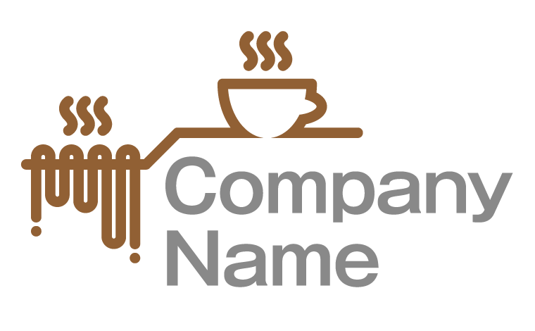 カフェ・喫茶店・コーヒー・あったかい・憩いの場・ホッと一息をイメージしたロゴデザイン