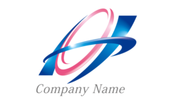 H・アルファベット・O・信頼・曲線・上昇をイメージしたロゴデザイン