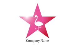 スターとスタイリッシュなフラミンゴ