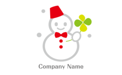 愛らしいほっこりした雪だるま