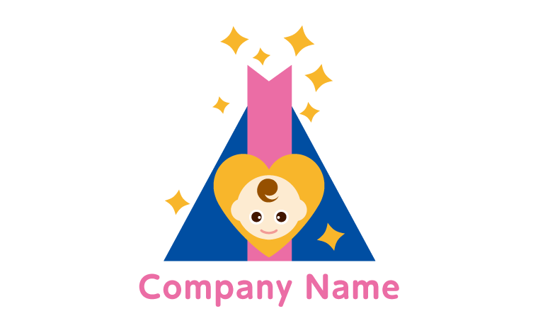 ベビー・赤ちゃん・贈り物・癒し・優しい・かわいい・誕生・親しみ・笑顔をイメージしたロゴデザイン