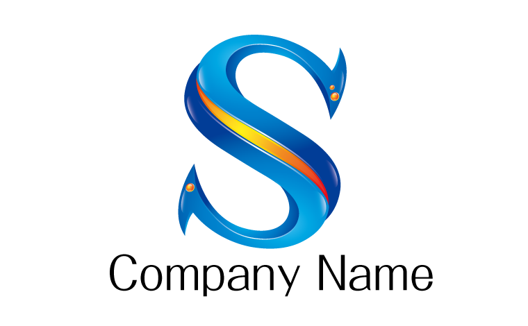 S・アルファベット・イニシャル・シャープ・ドラゴン・ウロボロス・出発をイメージしたロゴデザイン
