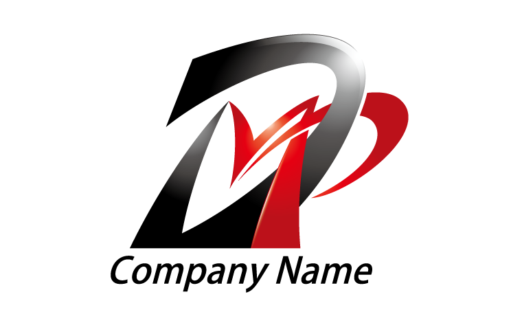 D・M・P・アルファベット・イニシャル・重厚・安定・落ち着き・迫力・結束をイメージしたロゴデザイン