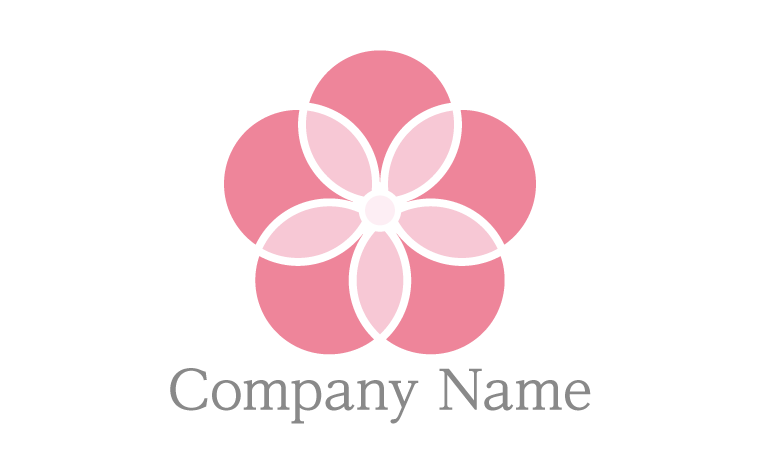 梅・初春・かわいい・可憐・ポップ・花・若い・梅・キュートをイメージしたロゴデザイン