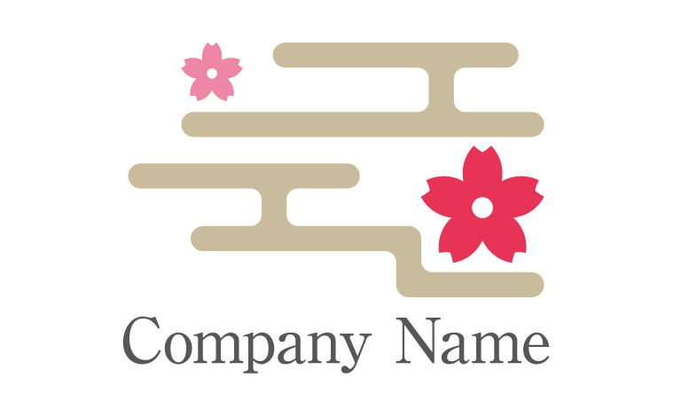 桜・和風・シンプルをイメージしたロゴデザイン