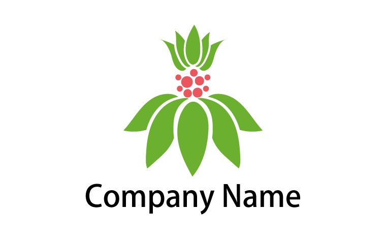成長・収穫・植物をイメージしたロゴデザイン