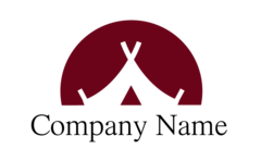 夕暮れのテント