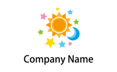 ポップな太陽と月