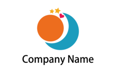 寄り添う太陽と月