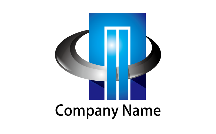 リング・扉・通過・潜る・前途・未来・期待・落ち着きをイメージしたロゴデザイン