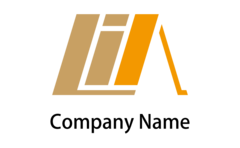 L・I・A・屋根・アルファベット・イニシャル・テント・安心をイメージしたロゴデザイン