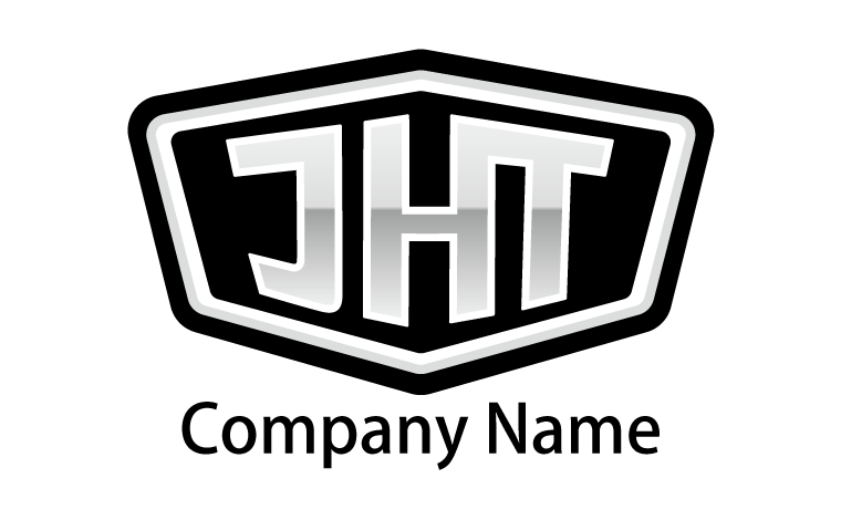 J・H・T・アルファベット・イニシャル・エンブレム・ワッペン・かっこいい・男性的・象徴をイメージしたロゴデザイン