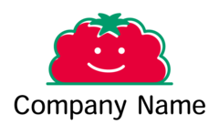 笑顔と個性的なトマト