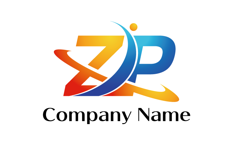 Z・I・P・アルファベット・イニシャル・かっこいい・力強いをイメージしたロゴデザイン