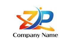 Z・I・P・アルファベット・イニシャル・かっこいい・力強いをイメージしたロゴデザイン