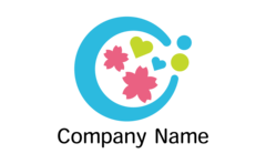 かわいらしい桜とハート