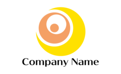 シンプルな月と太陽