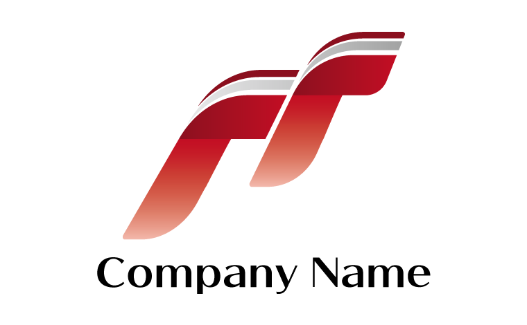 アルファベット・F・イニシャル・成長・発達・かっこいいをイメージしたロゴデザイン