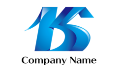 光沢ある立体的な数字