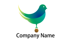 枝にとまった幸せの鳥
