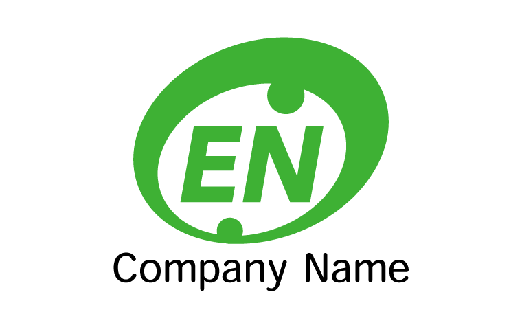 E・N・アルファベット・イニシャル・円形・リングをイメージしたロゴデザイン