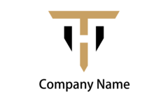 シンプルな三角形とT