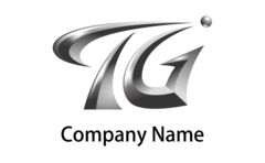 T・G・アルファベット・かっこいい・光沢感をイメージしたロゴデザイン
