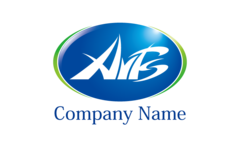楕円形・AFS・アルファベット・光沢感・安定をイメージしたロゴデザイン