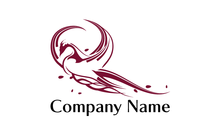 伝説・幻獣・鳥・ファンタジー・吉兆をイメージしたロゴデザイン