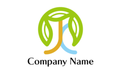 J・M・木・植物・個性的をイメージしたロゴデザイン