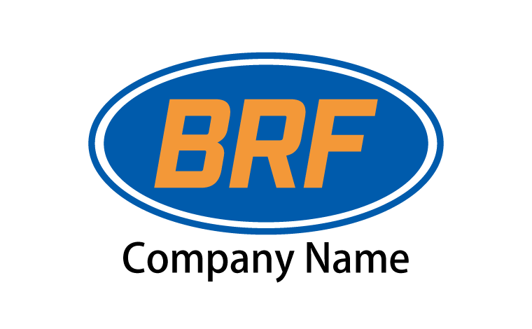 BRF・アルファベット・アルファベット・楕円形・シンプルをイメージしたロゴデザイン
