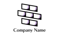 集まる・長方形・画面・AV機器・見つめるをイメージしたロゴデザイン