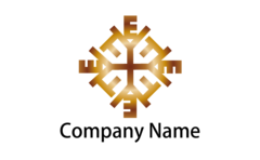 ローマ字で描いた幾何学模様