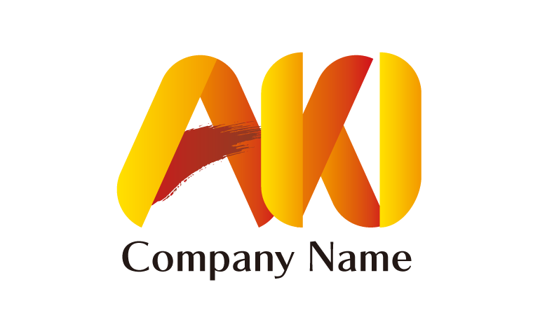 AKN・アルファベット・イニシャル・優しい・温かいをイメージしたロゴデザイン
