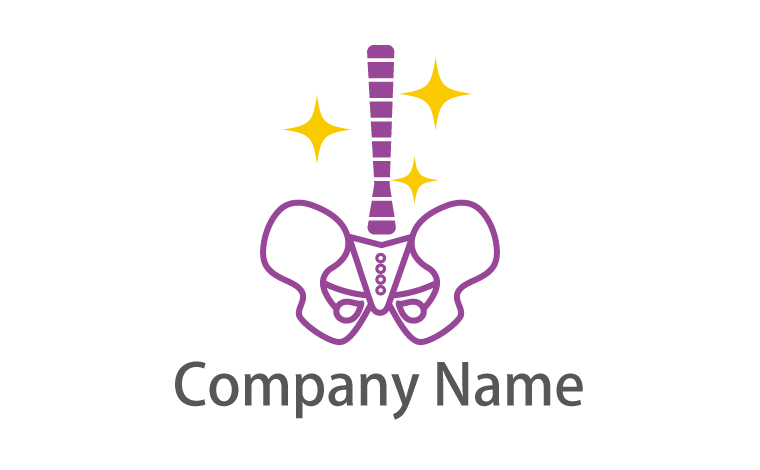 骨格・骨・整体・整える・星をイメージしたロゴデザイン
