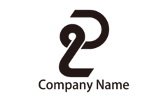 PL・アルファベット・イニシャル・シンプル・スタイリッシュをイメージしたロゴデザイン