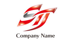 STJ・アルファベット・イニシャル・光沢感・かっこいいをイメージしたロゴデザイン