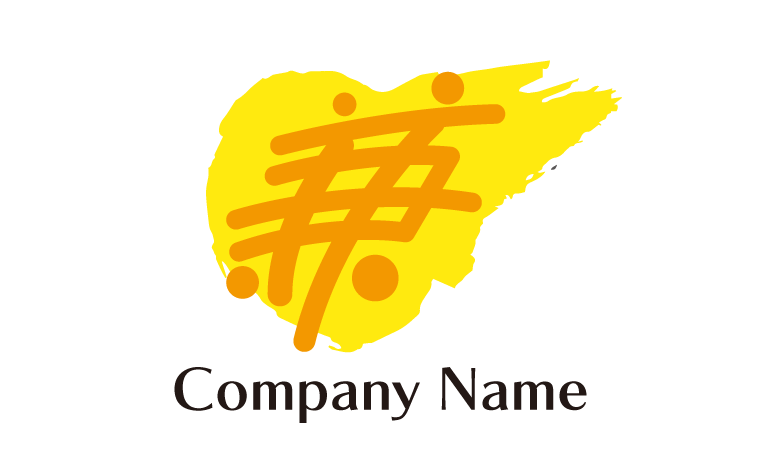 兼・漢字・塗料・ペンキ・個性的をイメージしたロゴデザイン