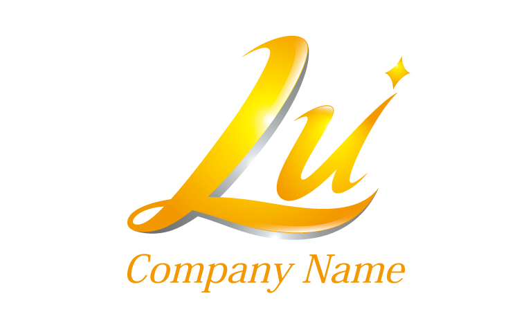 LU・アルファベット・イニシャル・星・穏やかをイメージしたロゴデザイン