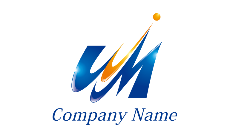 WJM・アルファベット・イニシャル・かっこいい・尖ったをイメージしたロゴデザイン