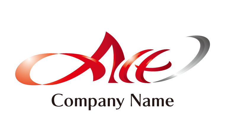 ACE・アルファベット・イニシャル・躍動感・エレガントをイメージしたロゴデザイン