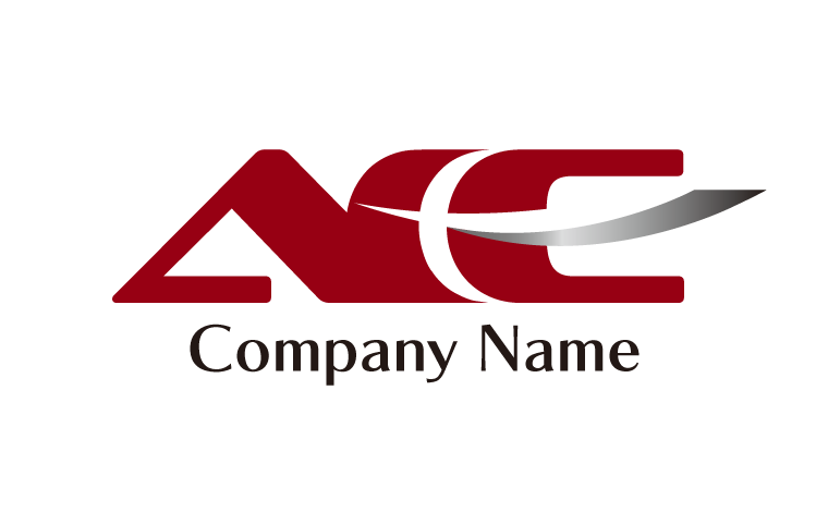 ACE・アルファベット・イニシャル・かっこいい・スピード感をイメージしたロゴデザイン
