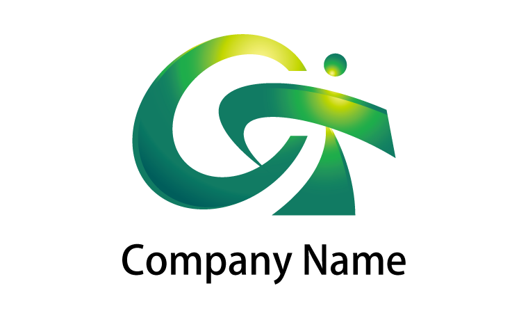 GT・アルファベット・イニシャル・自然・共存をイメージしたロゴデザイン