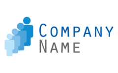 人と仲間が並ぶ
