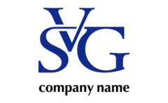 アルファベット・イニシャル・SとVとG・繋がり・連結・合同・結束をイメージしたロゴデザイン